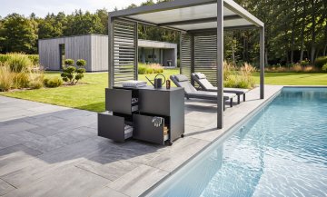 Grillfürst Moments Sideboard mit 4 Schubladen - Nero - 120 cm