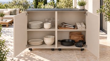 Grillfürst Moments Sideboard mit Türen und Einlegeböden - Mediterran / Eter - 120 cm