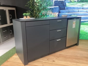Grillfürst Outdoor Küchen Block inkl. BULL Premium Outdoor Kühlschrank - Ausstellungsstück Senden