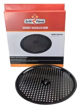 Grillfürst Pizzablech, Backblech, Gemüsetopper 40 cm