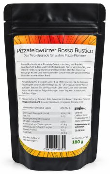Grillfürst Pizzateigwürzer "Rosso Rustico" - 180 g