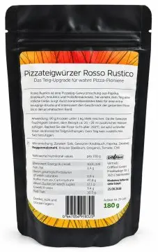 Grillfürst Pizzateigwürzer Rosso Rustico - 180 g