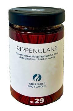 Grillfürst BBQ Sauce - Rippenglanz - die ultimative Moppingsauce - No. 29