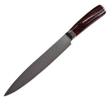 Grillfürst Tranchiermesser aus Damaststahl - Klingenlänge 20 cm