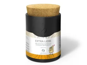 Grillfürst Extra Liebe - Das Universalgewürz mit der extra Portion Liebe - vegetarisch, vegan und mega lecker - Keramikdose 145g