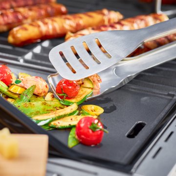 Rösle Gusseisen Grillplatte für Videro G3/G3-S, G4/G4-S - Modelle bis 2020 - 45 x 19,5 cm