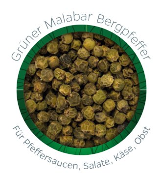 Grillfürst Grüner Malabar Bergpfeffer - Keramikdose 50g