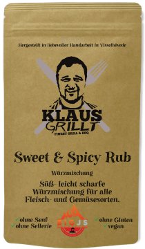 Sweet &amp; Spicy Rub 250 g Beutel by Klaus grillt