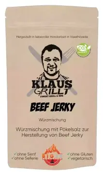 Beef Jerky Gewürzmischung 400 g Beutel by Klaus grillt