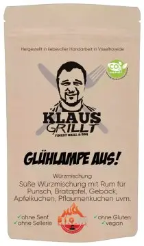 Glühlampe AUS! Gewürzmischung 250 g Beutel by Klaus grillt