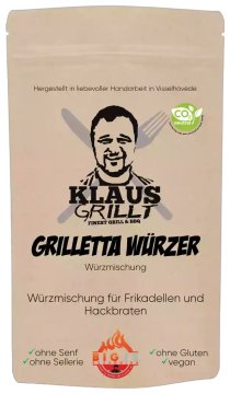 Grillettawürzer 250 g Beutel by Klaus grillt