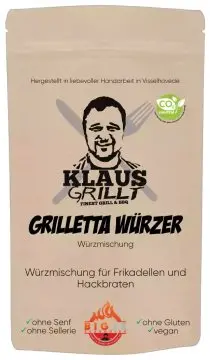 Grillettawürzer 250 g Beutel by Klaus grillt