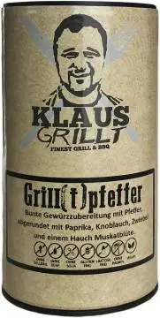 Grill(t)pfeffer 80 g Streuer by Klaus grillt