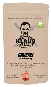 Sauerei Gewürzmischung 250 g Beutel by Klaus grillt