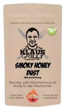 Smoky Honey Dust Rub 250 g Beutel by Klaus grillt