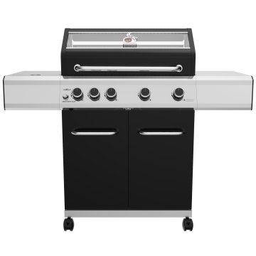 Grillfürst G410G 4-Brenner Gasgrill - 1. FC Köln Edition - Gusseisenroste