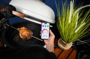 MEATER Pro XL Bluetooth / WLAN Grillthermometer mit 4 Fühlern - 75 Meter Reichweite - WLAN- und Standalone-Modus - Fühler bis 550°C und wasserdicht