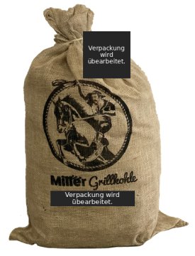 Miller Grillkohle / Holzkohle 10 kg (im Jutesack)