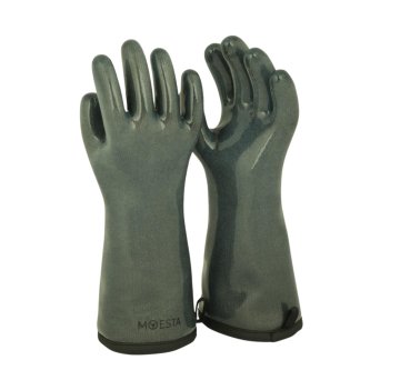 Moesta HeatPro Gloves - Grillhandschuhe aus Silikon - olivgrün in Größe S (7)