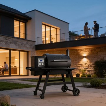 Moesta Pelletgrill Sheriff 2.0 - inkl. PaperBlank Ablagebrett schwarz