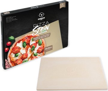 Moesta Pizzastein mit Stier - 35 x 45 cm eckig