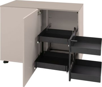 Grillfürst Moments Eckschrank mit Auszug rechts - Mediterran / Aeris - 120 cm