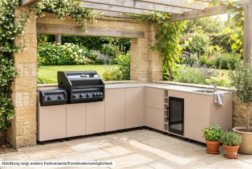 Grillfürst Moments Eckschrank mit Auszug links - Mediterran / Aeris - 120 cm