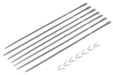 Monolith Edelstahl Grillspieße 67 cm - 7er Set für Rotisserie Classic / 55er Serie