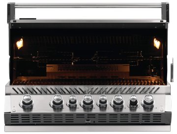 Napoleon Prestige Pro 665-3 Edelstahl Einbaugrill Erdgas - inkl. Drehspieß - Modell 2025