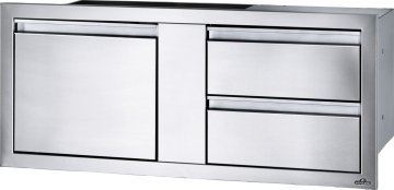 Napoleon Einbauschrank mit Tür und 2 Schubladen Kombination (115 x 50 cm)