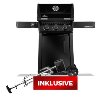 Napoleon Freestyle 365 Gasgrill, Schwarz - 50 Jahre Napoleon - inkl. Heavy Duty Drehspiess