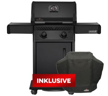 Napoleon Gasgrill Rogue 365 - Grillfürst Edition mattschwarz - inkl. Abdeckhaube