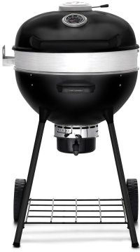 Napoleon PRO Holzkohlegrill Kugelgrill Ø 57 cm mit Gussrost und Deckelscharnier - Mattschwarz