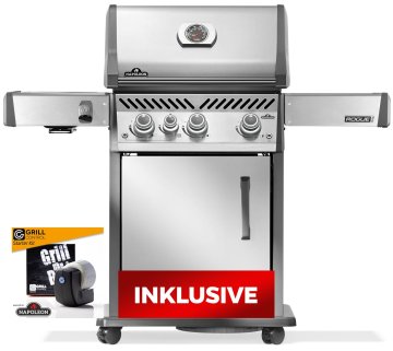 Napoleon Rogue PRO 425 Edelstahl Gasgrill - mit SIZZLE ZONE™ - mit Gusseisenrosten - Modell 2026 - SMART Deal inkl. Grillfürst Grill Control