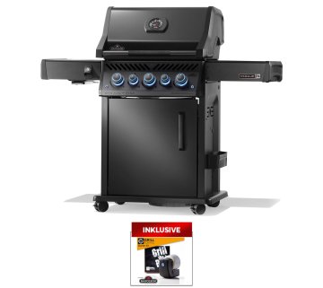 Napoleon Phantom Rogue PRO-S 425 Gasgrill - mit SIZZLE ZONE™ und Heckbrenner - mit Edelstahlrosten, Mattschwarz - Modell 2026 - SMART Deal inkl. Grillfürst Grill Control