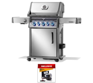 Napoleon Rogue PRO-S 425 Edelstahl Gasgrill - SIZZLE ZONE™ und Heckbrenner - mit Edelstahlrosten - Modell 2026 - SMART Deal inkl. Grillfürst Grill Control