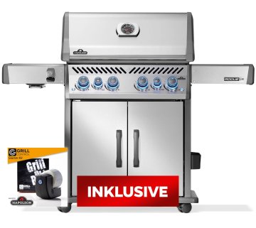 Napoleon Rogue PRO-S 525 Edelstahl Gasgrill - mit SIZZLE ZONE™ und Heckbrenner - mit Edelstahlrosten - Modell 2026 - SMART Deal inkl. Grillfürst Grill Control