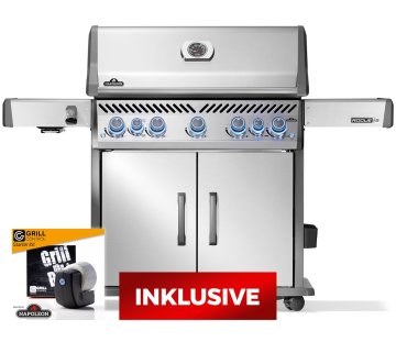 Napoleon Rogue PRO-S 625 Edelstahl Gasgrill - mit SIZZLE ZONE™ und Heckbrenner - mit Edelstahlrosten - Modell 2026 - SMART Deal inkl. Grillfürst Grill Control
