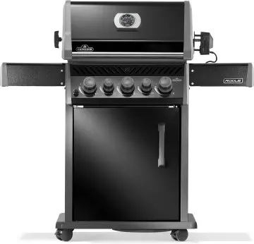 Napoleon Rogue 425 Gasgrill - all black - mit Seitenbrenner und Heckbrenner inkl. Drehspieß