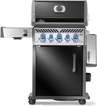 Napoleon Rogue PRO-S 425 Gasgrill - SIZZLE ZONE™ und Heckbrenner - mit Gusseisenrosten, Schwarz - inkl. Drehspieß - NEU 2025