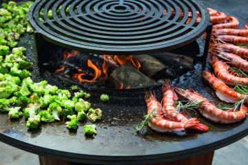 OFYR Grillrost mit Rosterhöhung für 100 cm Feuerplatten