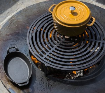 OFYR Grillrost mit Rosterhöhung für 85 cm Feuerplatten