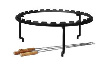 OFYR Horizontales Spießring Set für 100 cm Feuerplatten