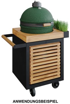 OFYR Storage Insert PRO Small mit Tür - Teakholz Schrankeinsatz