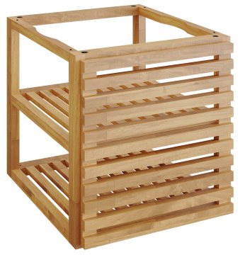 OFYR Storage Insert PRO Small mit Tür - Teakholz Schrankeinsatz