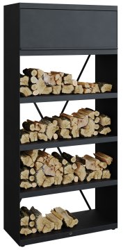OFYR Wood Storage Black 100 - XL Holzlagerregal