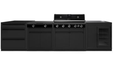 Outdoorchef HEAT Outdoor Küche 4-teilig: HEAT X-515 RB + HEAT X-245 K + Caso BBQ Cooler + 3er Schubladen - inkl. Arbeitsplatte Granit