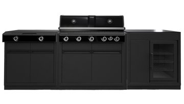 Outdoorchef HEAT Outdoor Küche 3-teilig: HEAT X-515 RB + HEAT X-245 K + Caso BBQ Cooler - inkl. Arbeitsplatte Granit