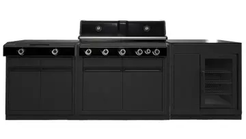 Outdoorchef HEAT Outdoor Küche 3-teilig: HEAT X-515 RB + HEAT X-245 K + Caso BBQ Cooler - inkl. Arbeitsplatte Granit