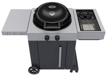 Outdoorchef Gas Kugelgrill Arosa 570 G Grey Steel EVO mit Blazing-/Cooking Zone